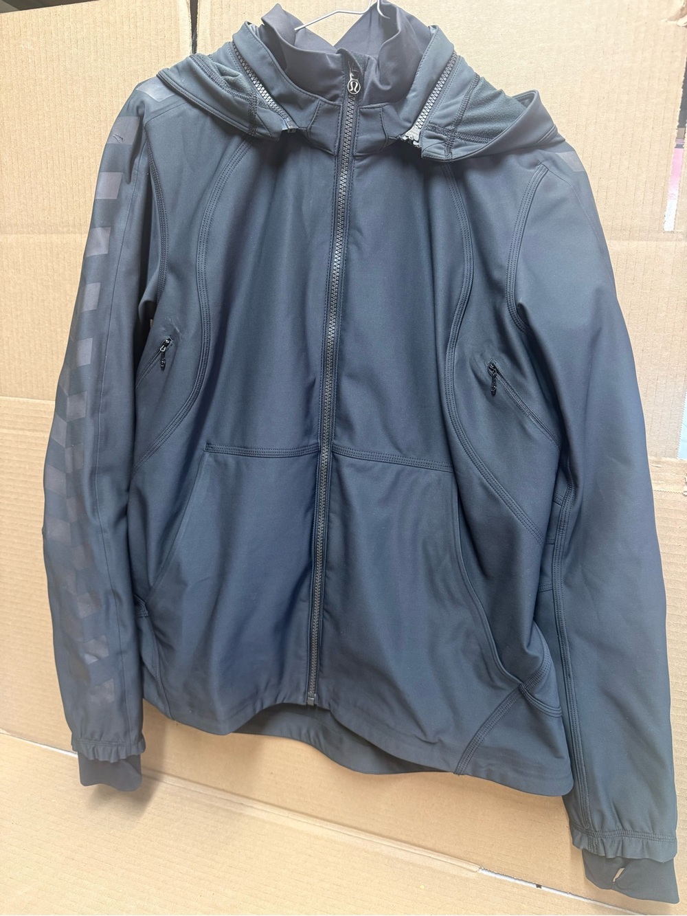 Lululemon Black Hooded Jacket